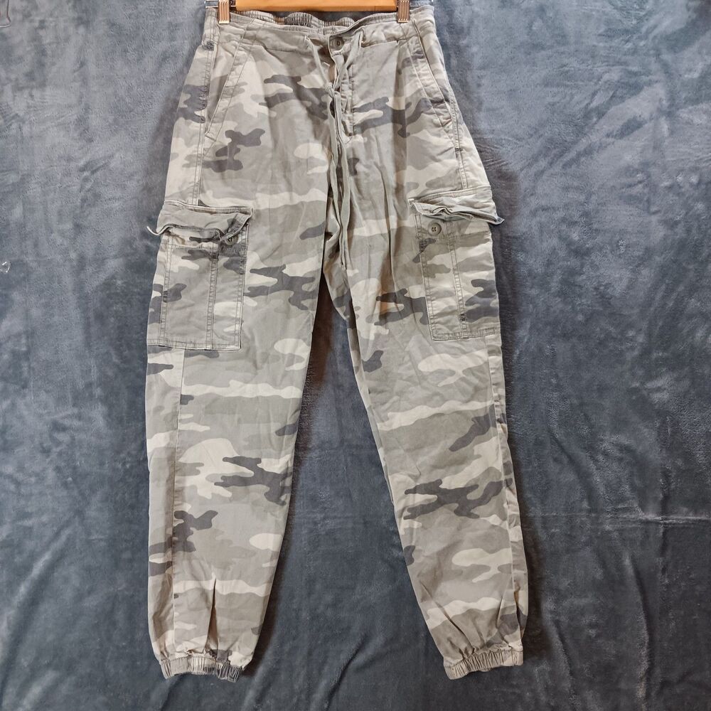 American Eagle Women 6 Camo Cargo Jogger Pants Stretch Casual Utility Streetwear